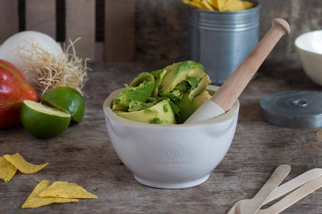 Sabroso y sencillo guacamole para toda la familia.