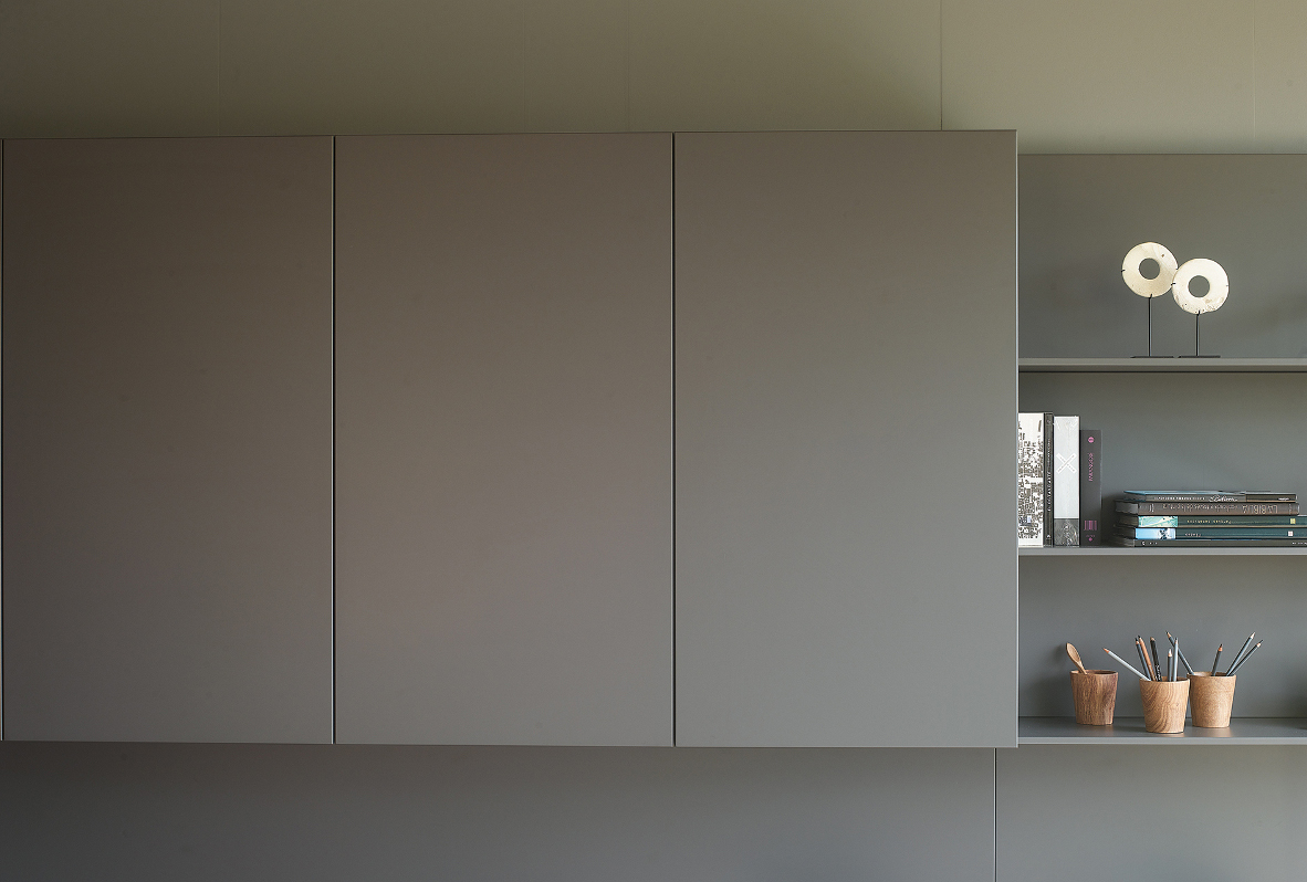 Mueble funcional de salón color gris Santos