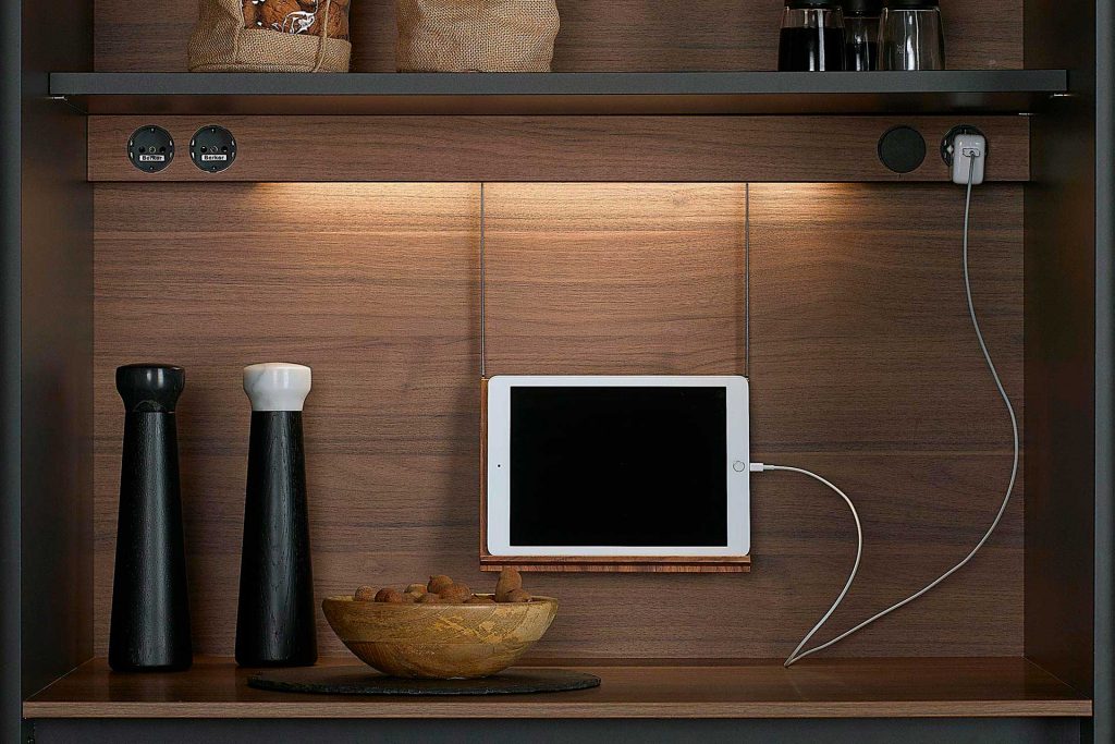 Santos kitchen accessories for tall units and glass door units