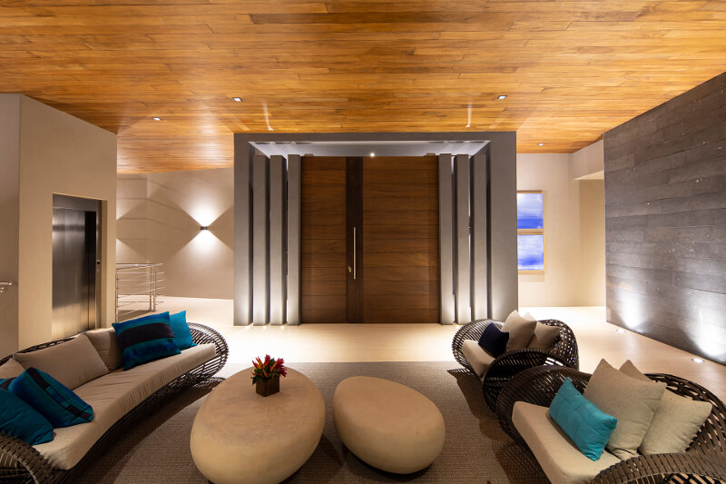 Santos kitchen with island in a luxurious holiday home
