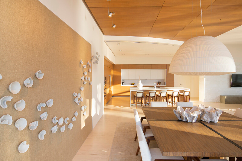Santos kitchen with island in a luxurious holiday home