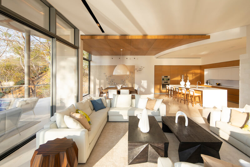 Santos kitchen with island in a luxurious holiday home