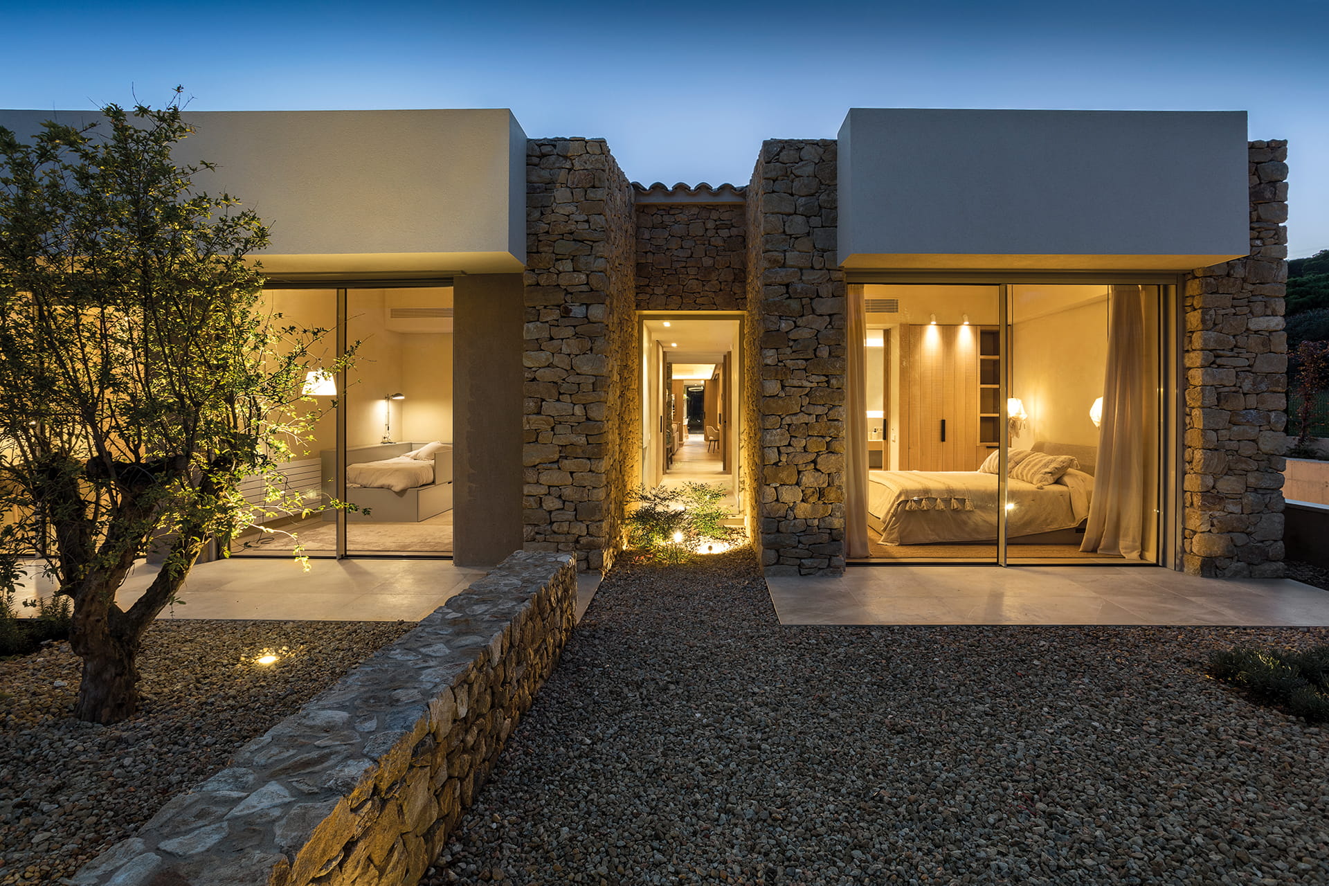 Rustic home with open-plan rooms