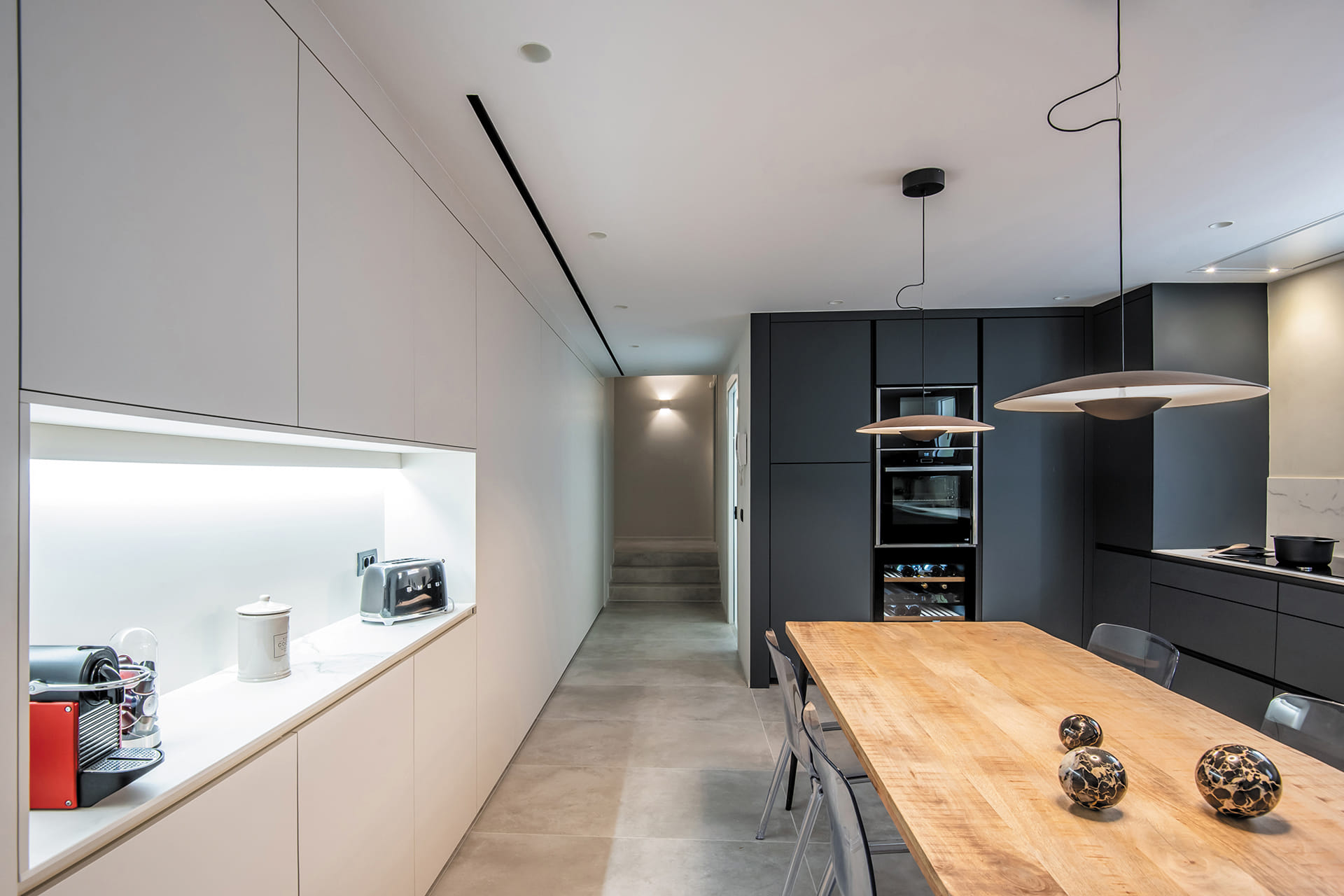 Cuisine blanche et grise Santos