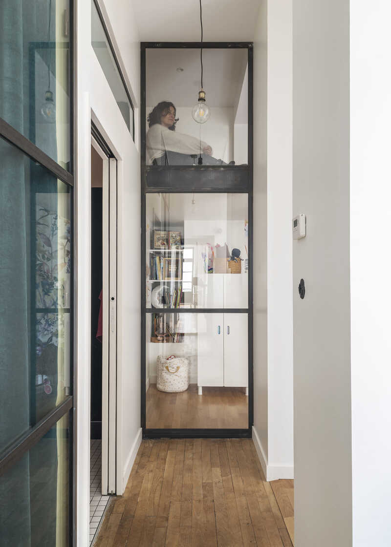 Functionele kinderslaapkamer met vliering
