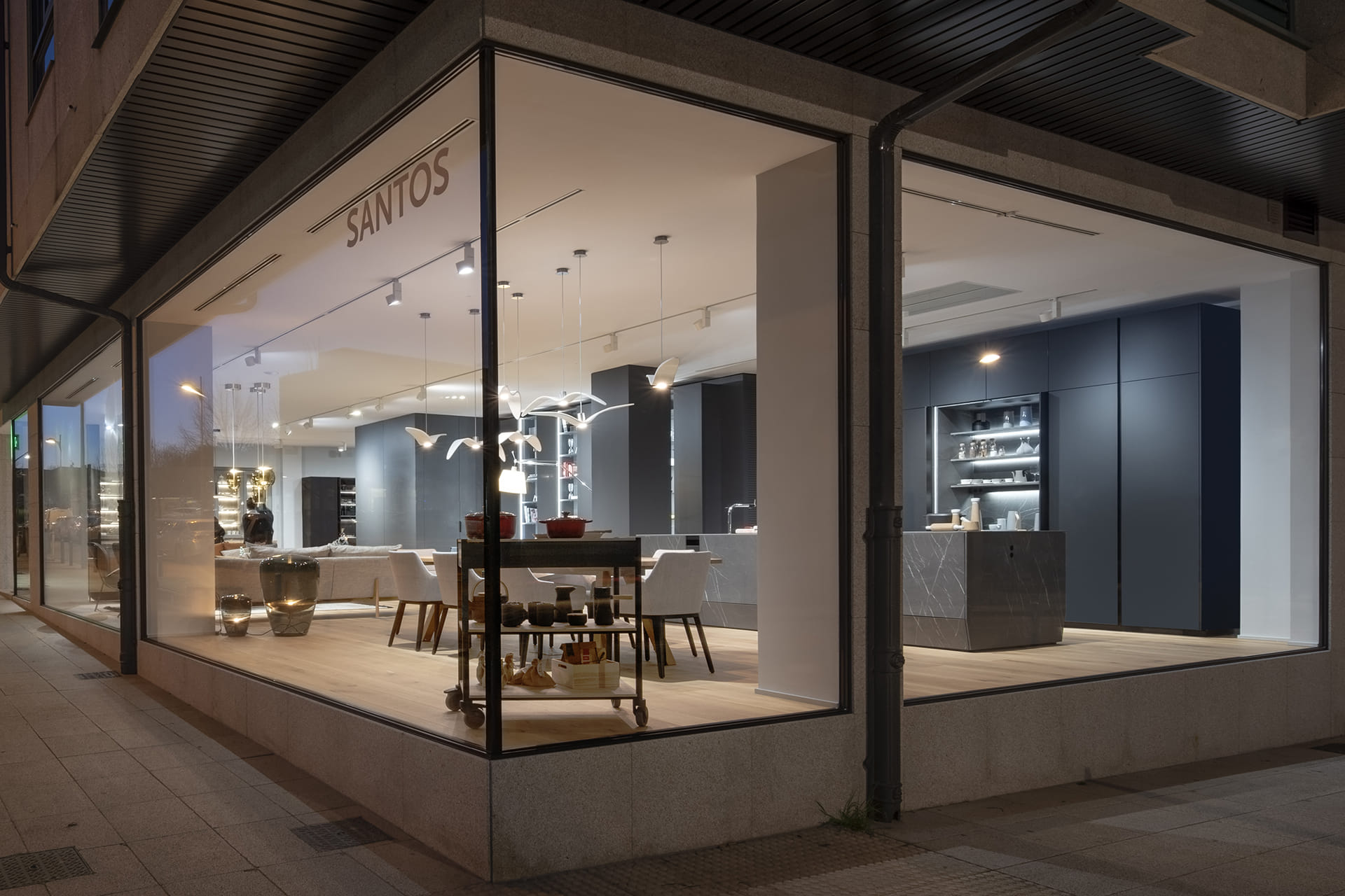 Showroom des cuisines Santos à Santiago de Compostela