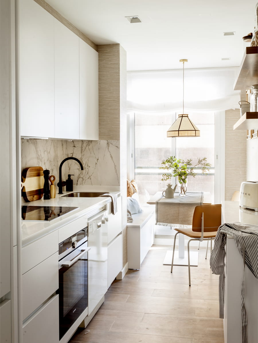 Parallelle Santos keuken in vakantiewoning