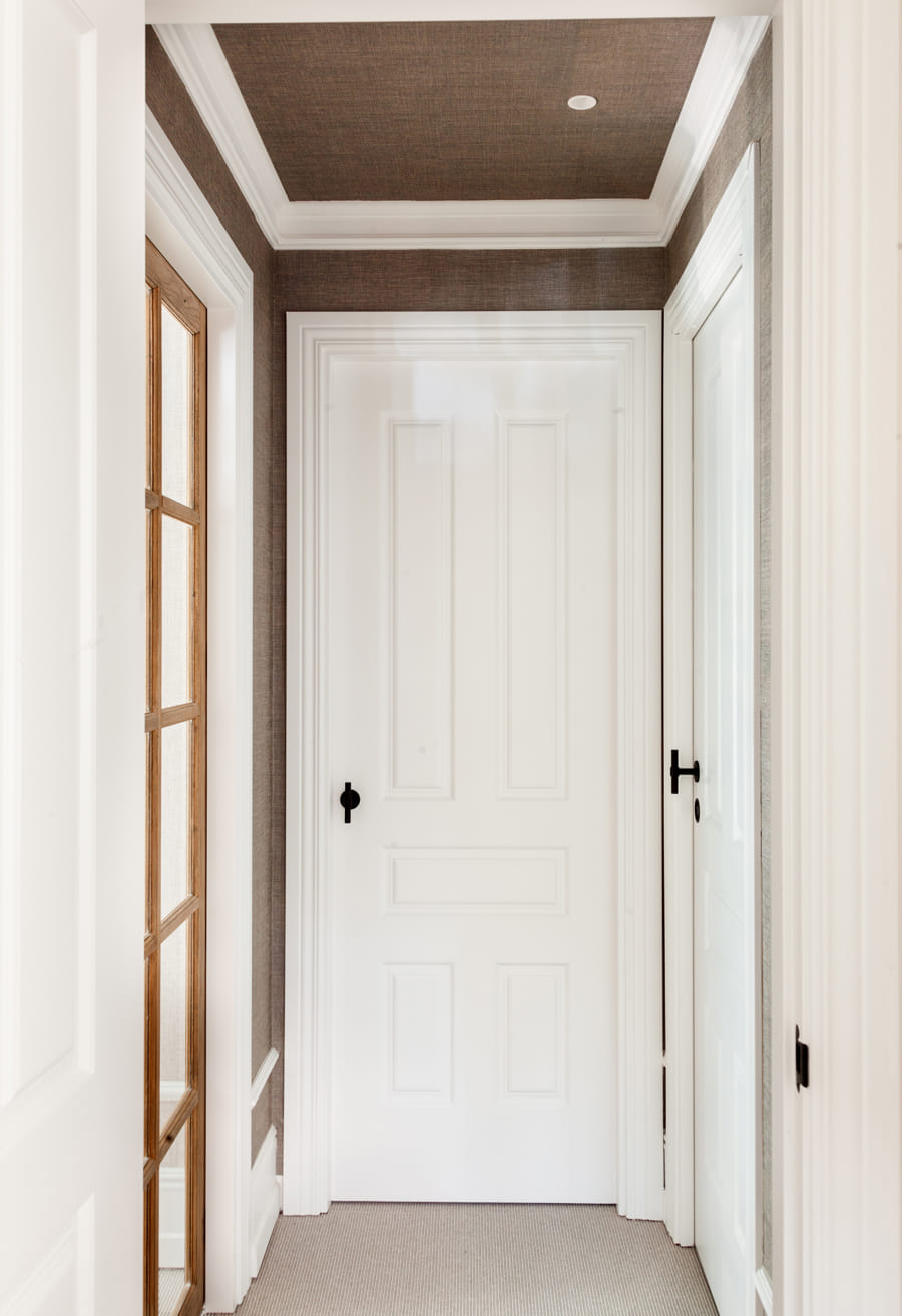 Home with sliding doors