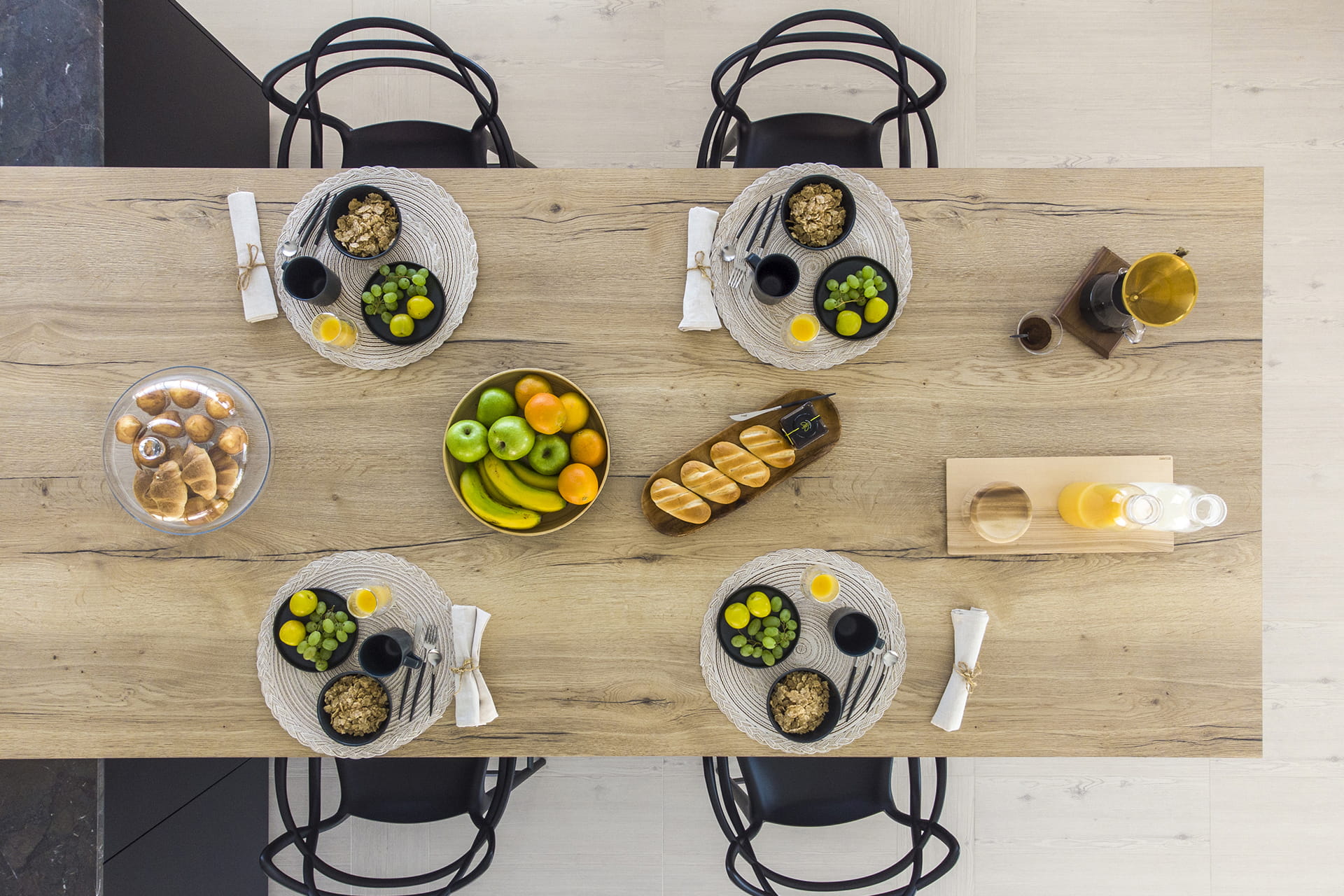 Table de cuisine Santos en bois