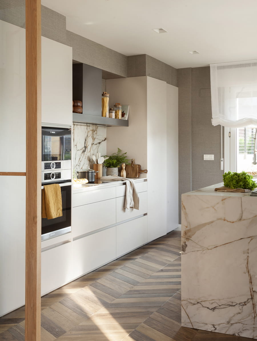 Parallelkeuken met eiland Santos