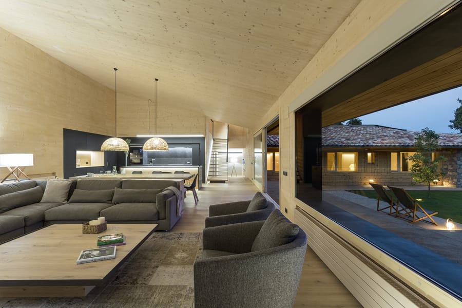 Design Santos para cozinha aberta para casa de campo