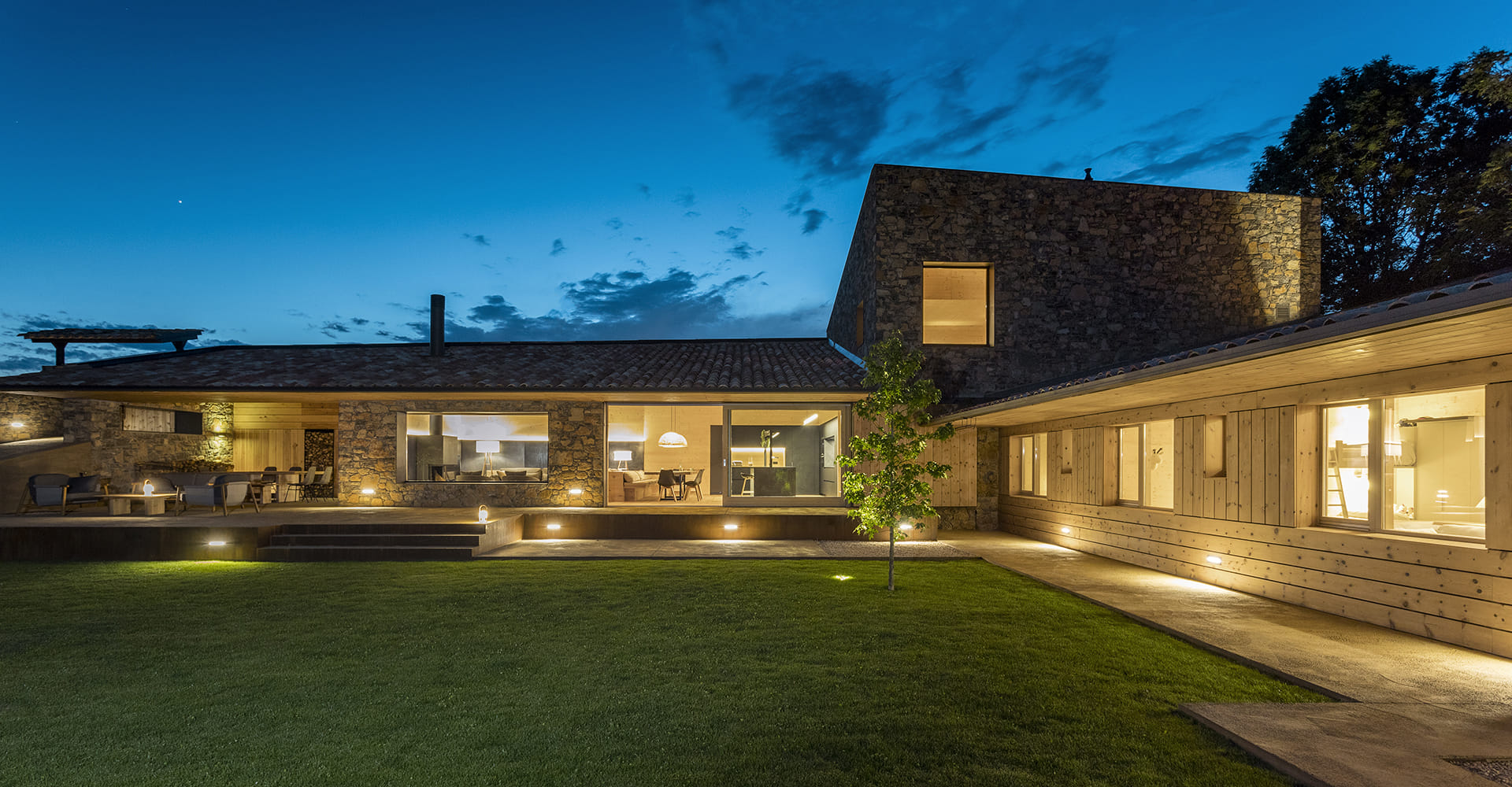 Exterior of a refurbished traditional house