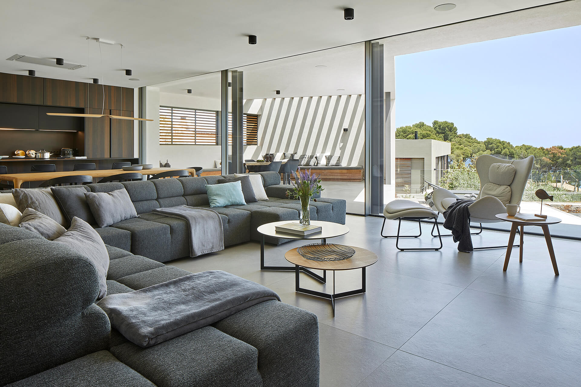 Cocina Santos acabado madera abierta al salón