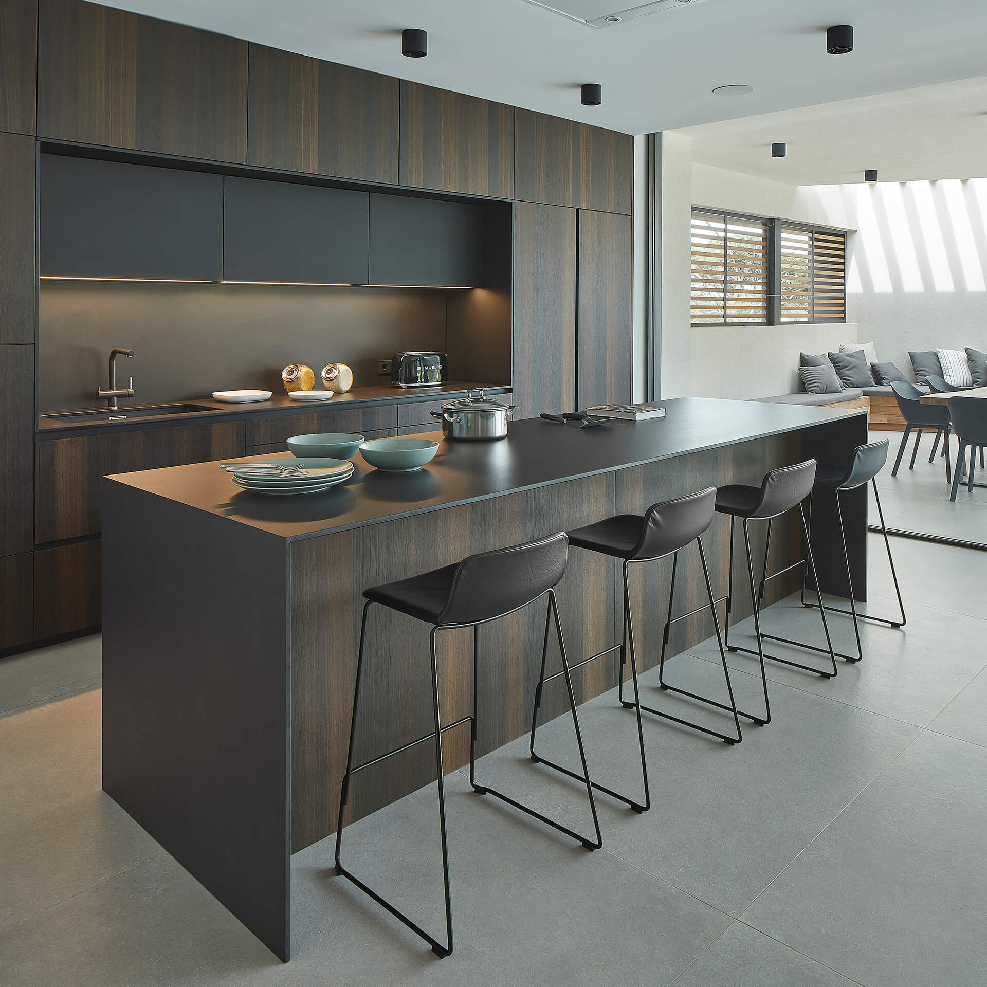 Cocina Santos en paralelo con isla