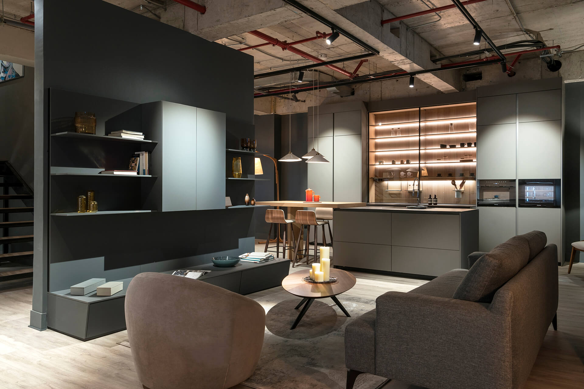 Grey Santos Living sideboard in Chile
