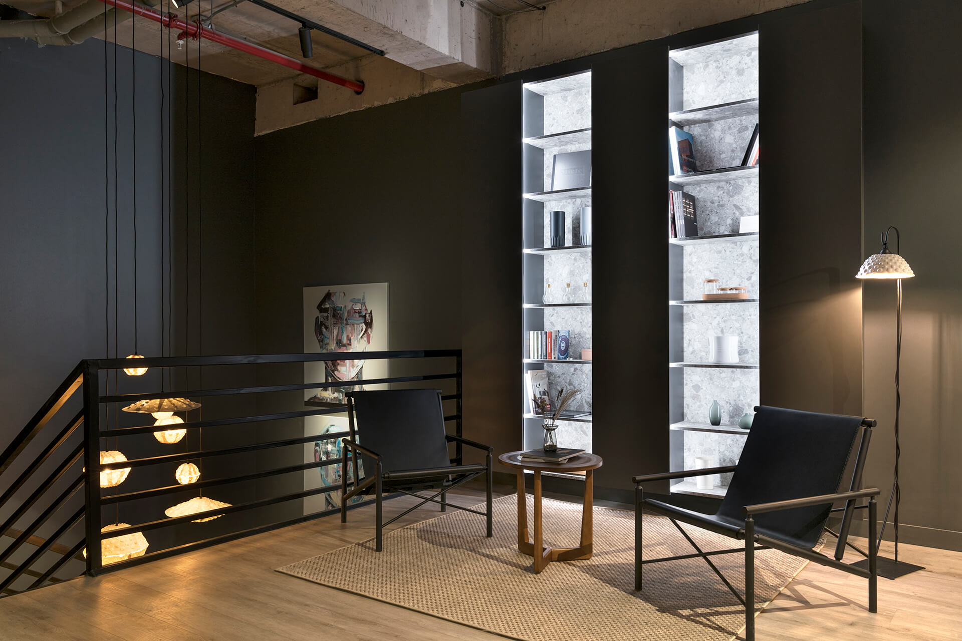 Santos kitchen cabinets finished in Silk Black in Chile