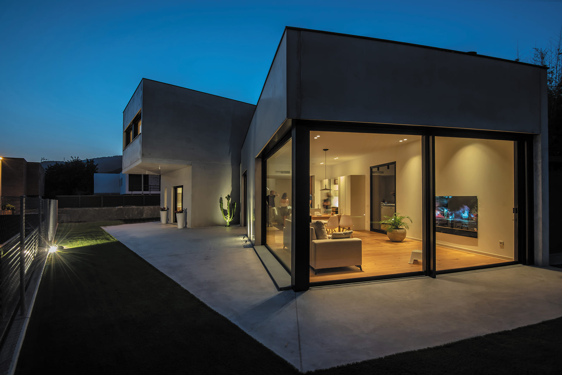 Vivienda unifamiliar estancias abiertas