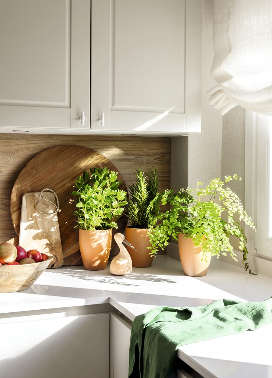Decoratie Santos keuken in parelwit