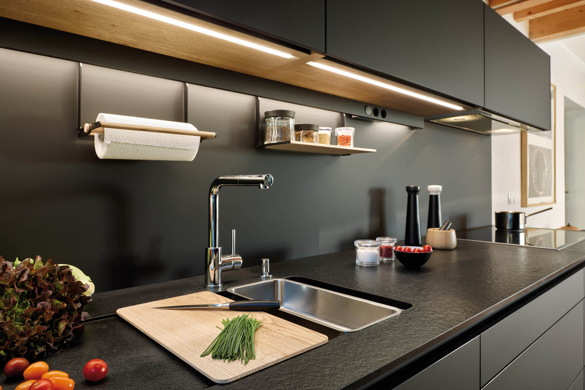Iluminación led en cocinas en paralelo Santos