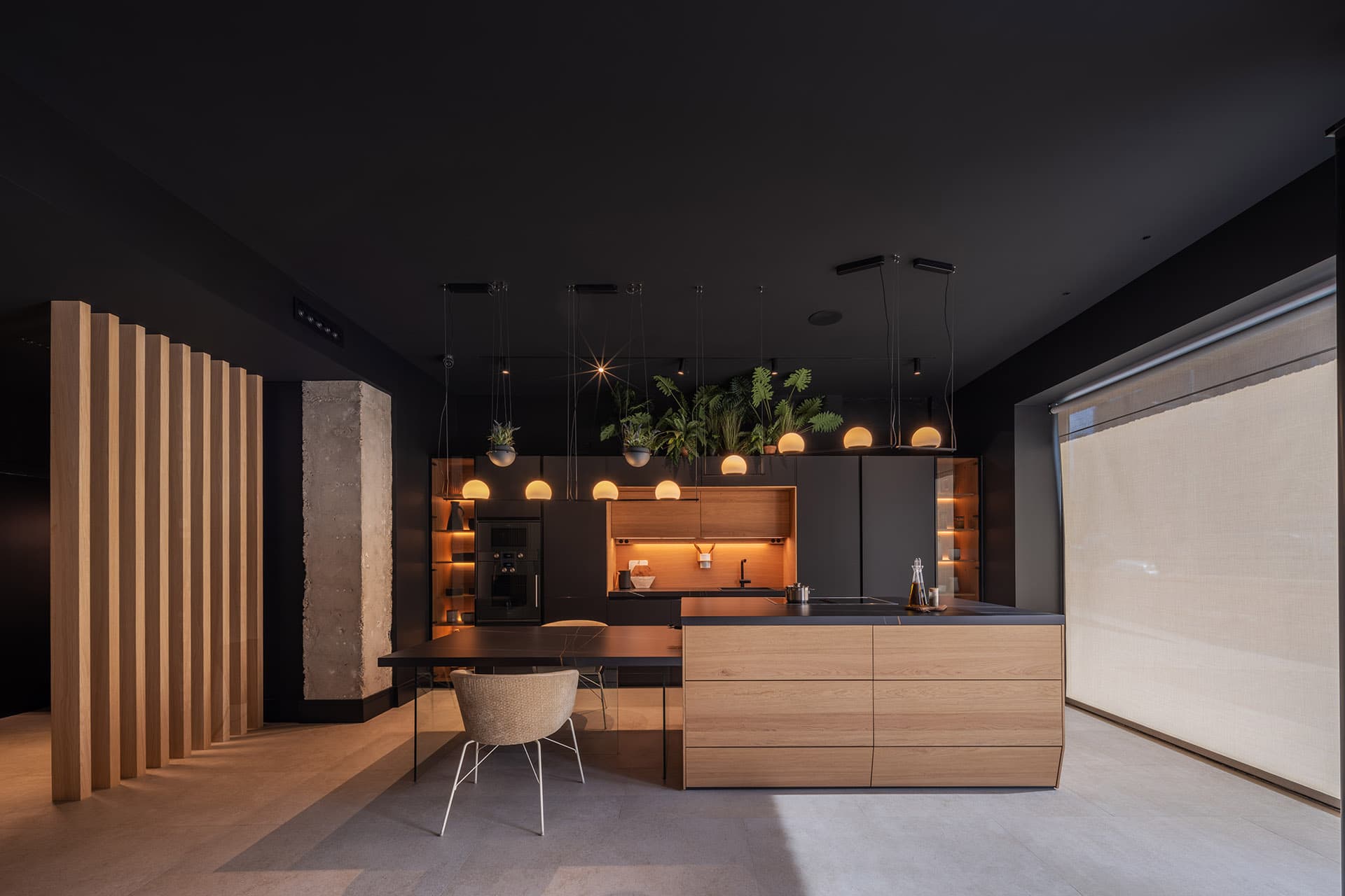 Santos keuken met eiland in showroom van Docrys & DC