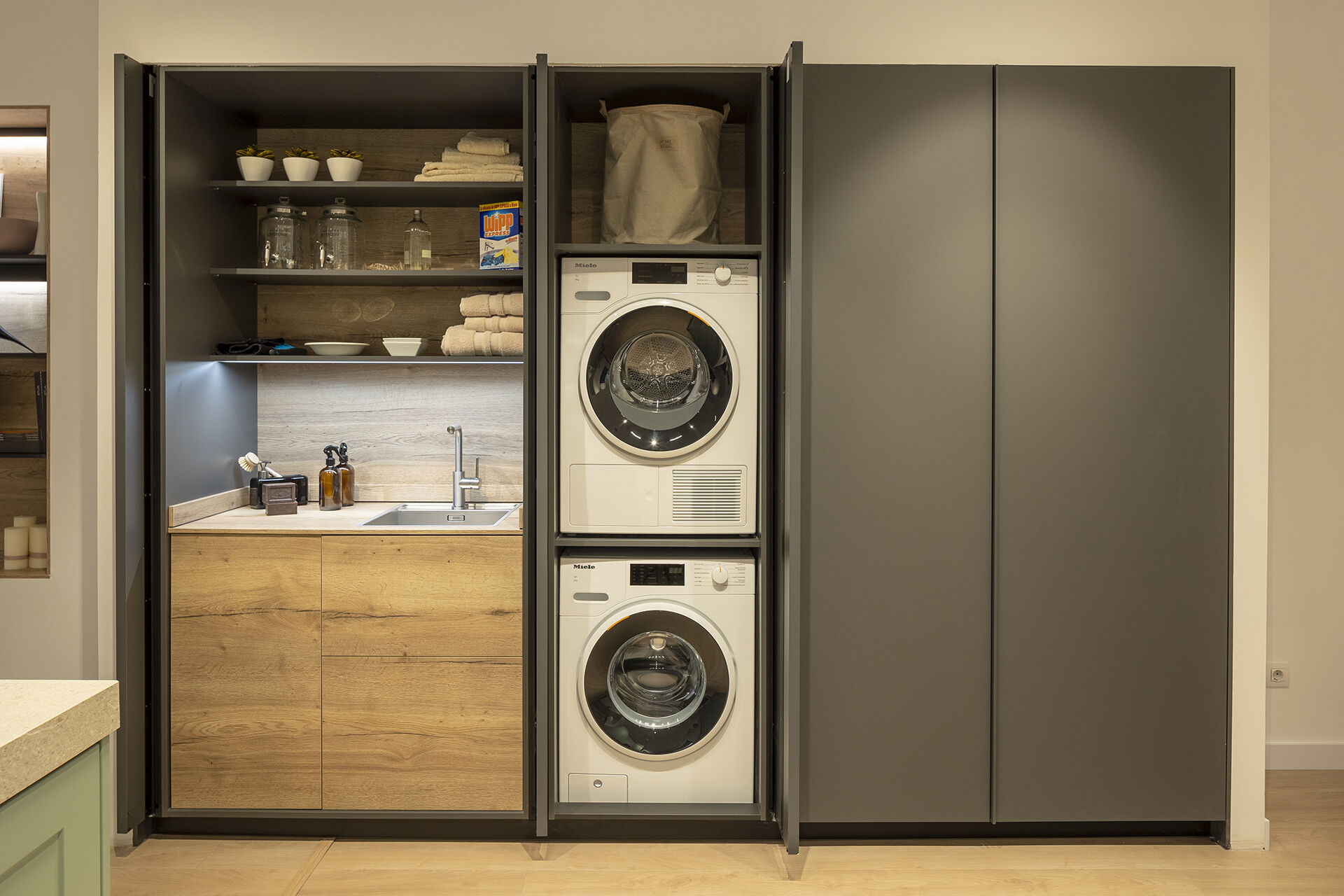 Santos kast voor wasmachine en wasdroger