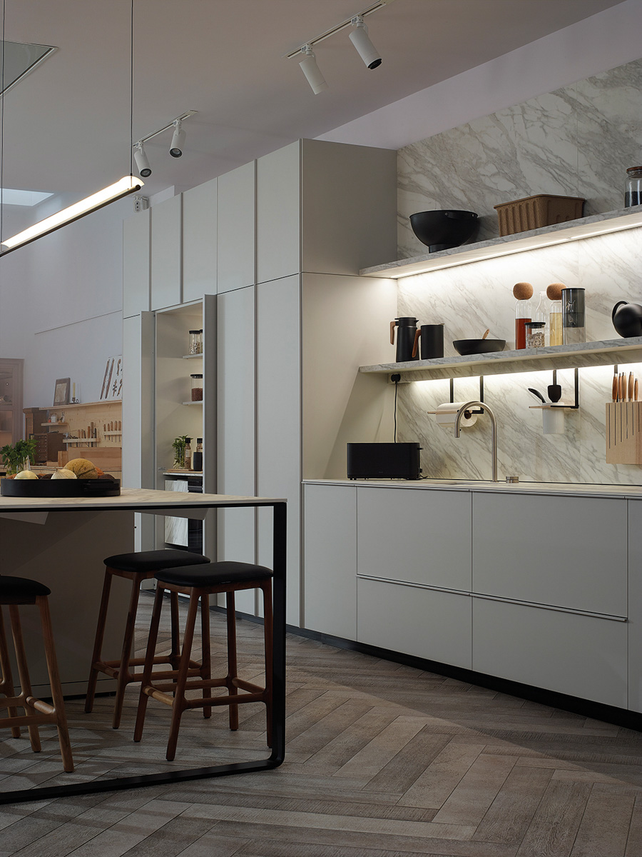 Meubles de cuisine Santos dans un atelier de maison
