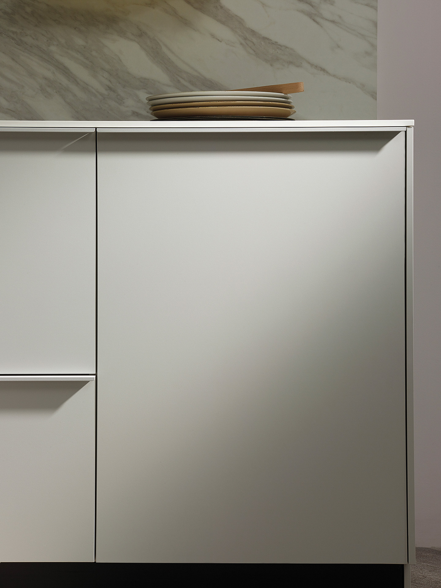 Meuble bas de cuisine gris Santos
