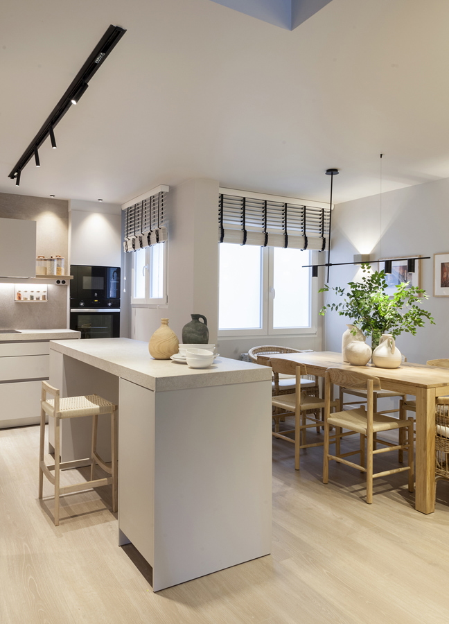 Office de cozinha Santos em apartamento reabilitado