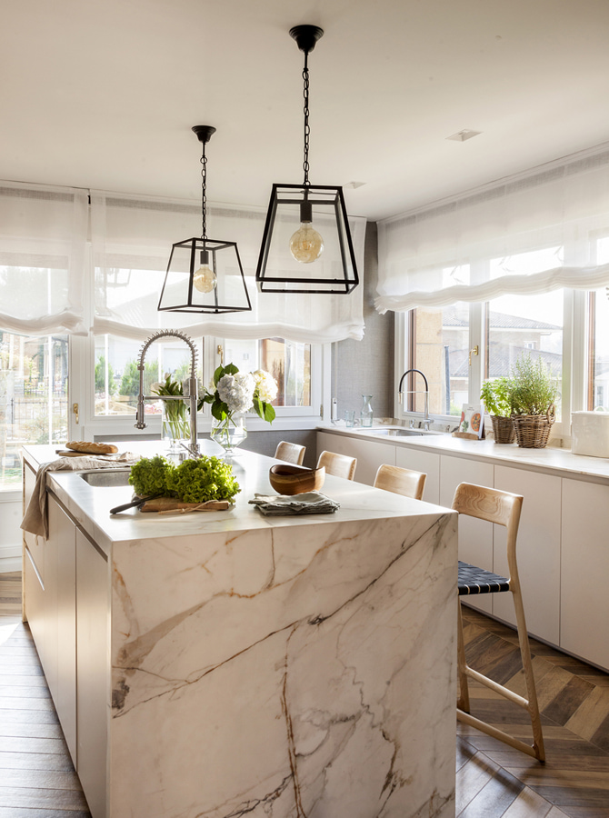 Cocina en paralelo cashmere Santos