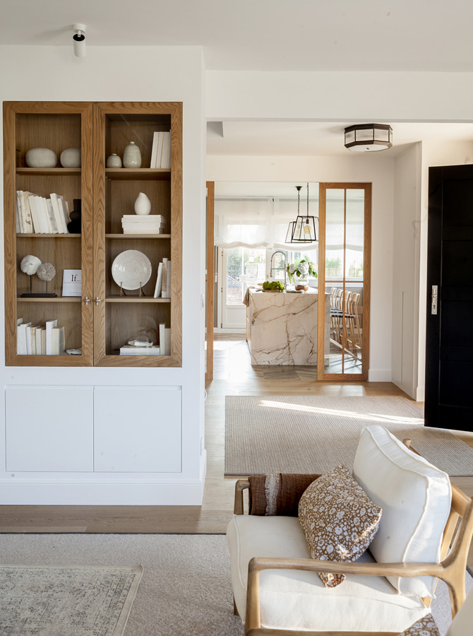 Salón abierto a cocina Santos cashmere