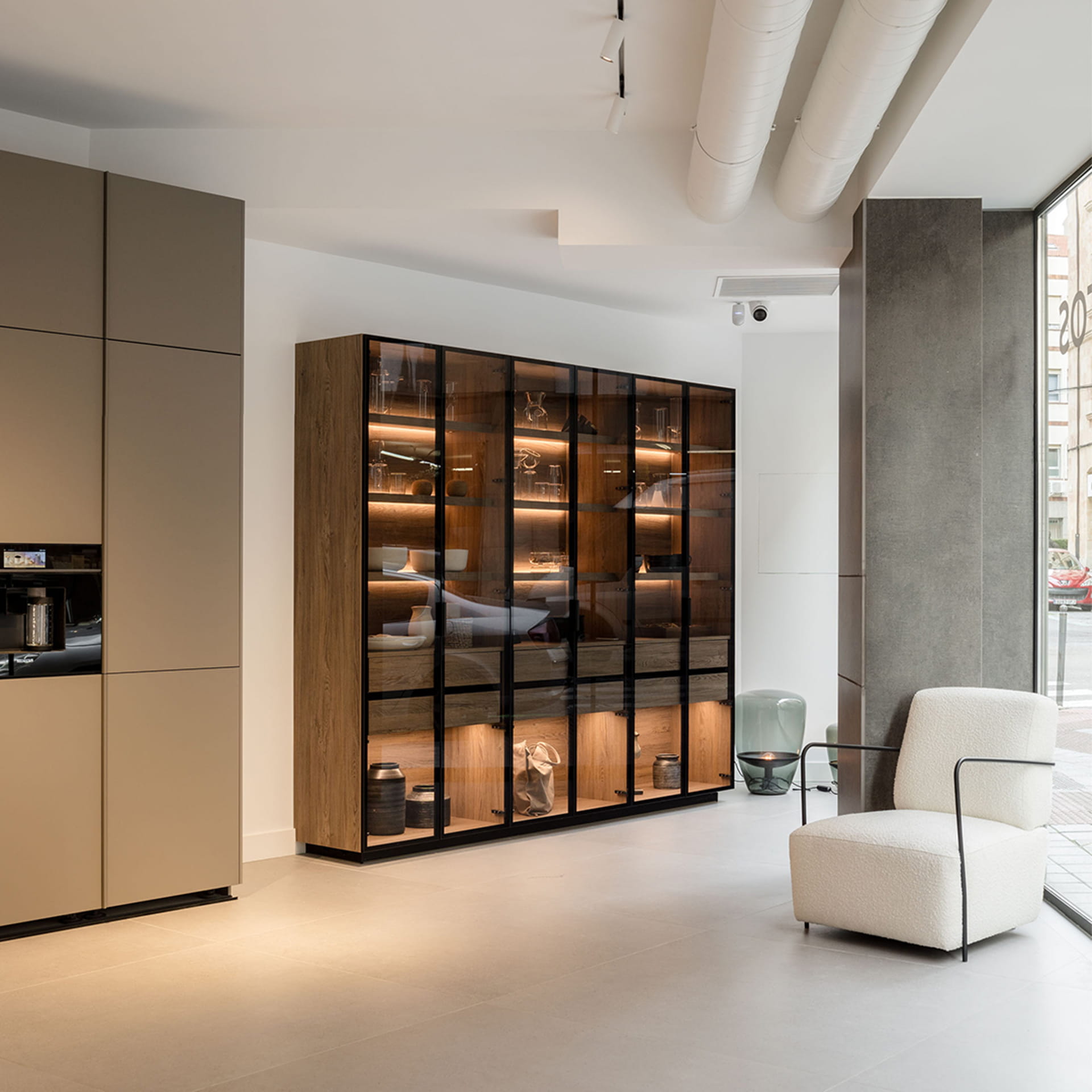 Vitrinekast in Santos winkel Salamanca